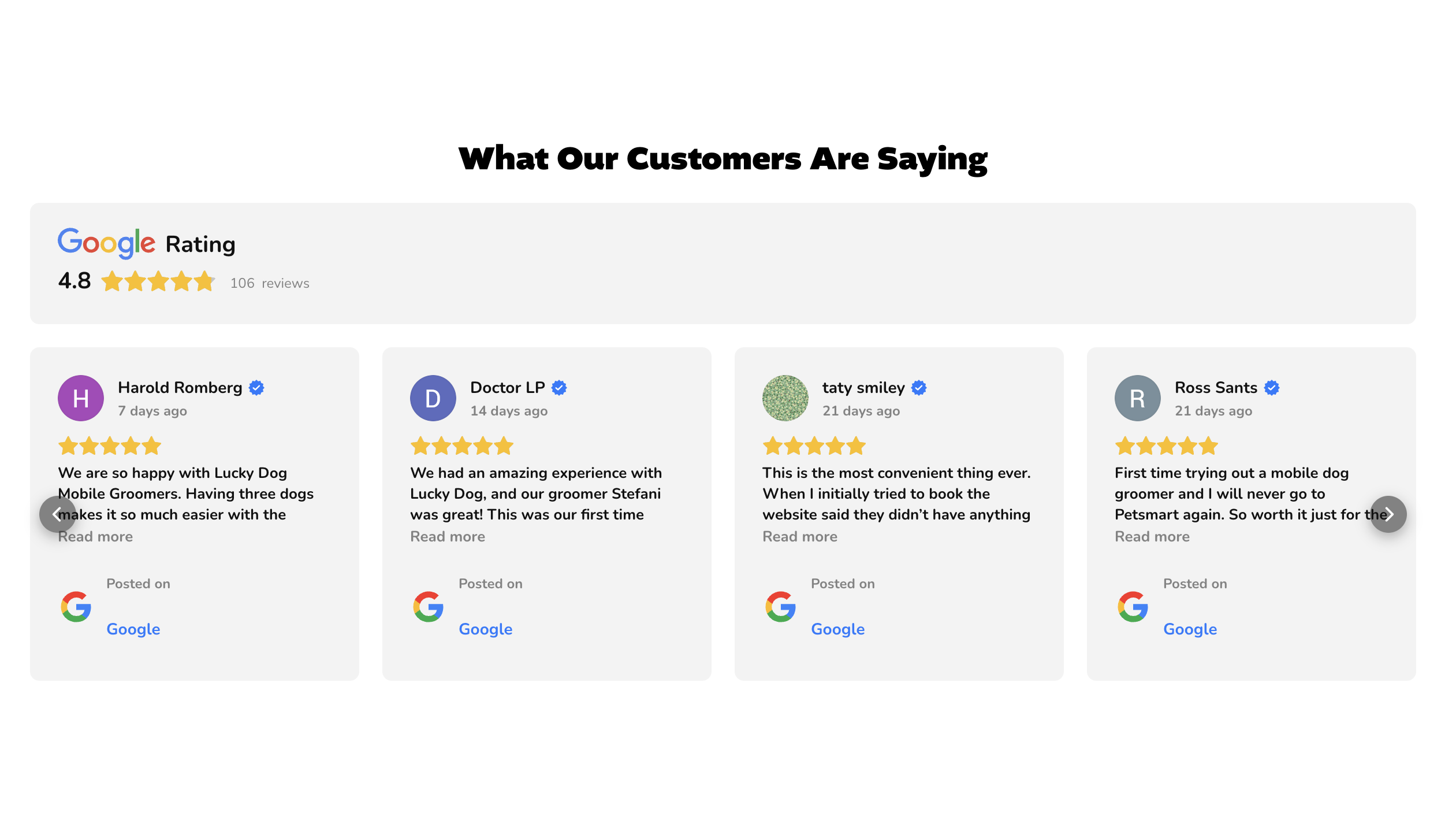 Customer reviews